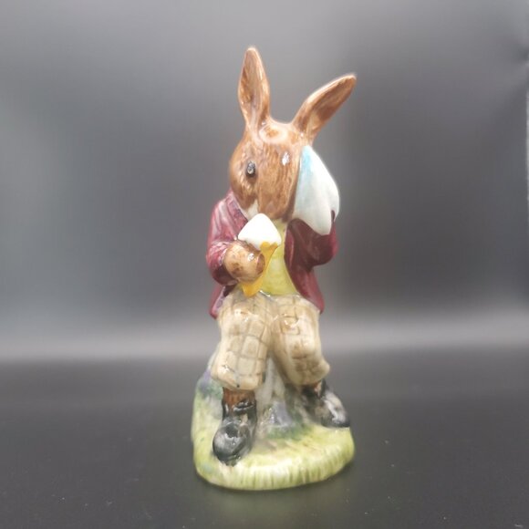 ROYAL DOULTON Collectible Figurine Billie Bunnykins COOLING OFF Ice Cream 1972 - Picture 4 of 7